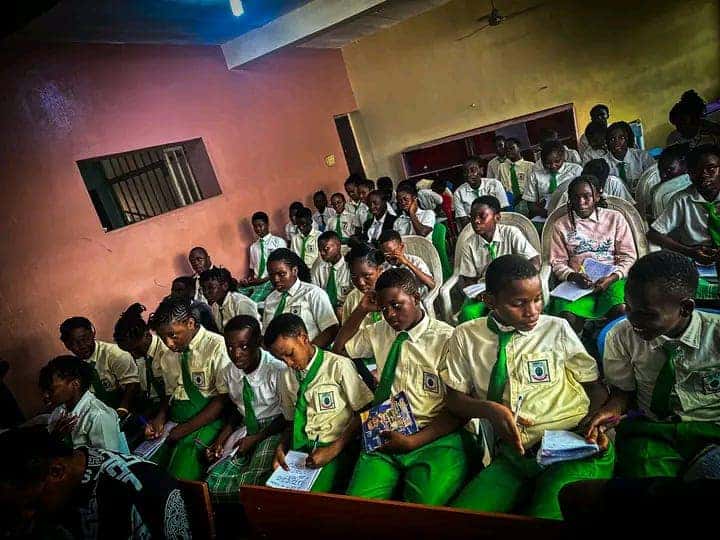 Abundant Life School students filling the hall for the Emotional Intelligence session