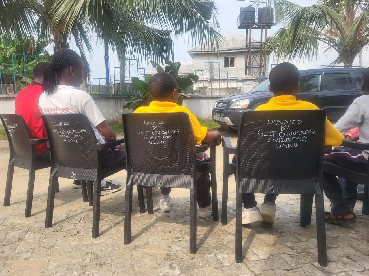 Executive chairs donated to special needs children at Otana Inclusive Centre